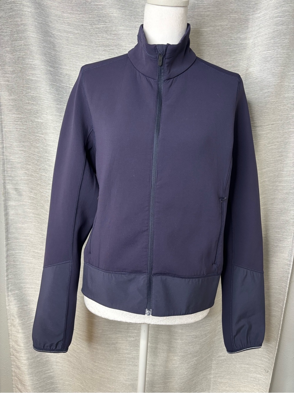 lululemon athletica blue Zip-Up Bomber Jacket